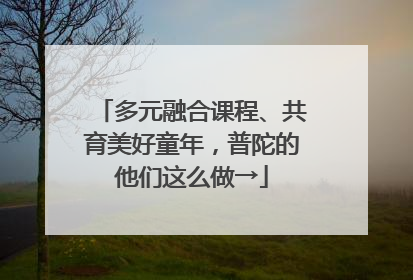 多元融合课程、共育美好童年，普陀的他们这么做→