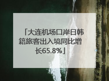 大连机场口岸日韩籍旅客出入境同比增长65.8%