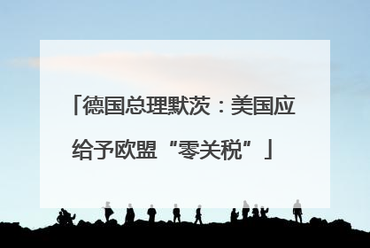 德国总理默茨：美国应给予欧盟“零关税”