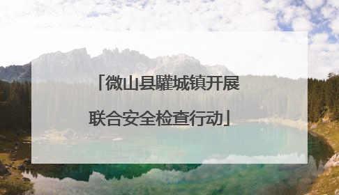 微山县驩城镇开展联合安全检查行动