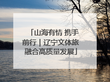 山海有情 携手前行｜辽宁文体旅融合高质量发展