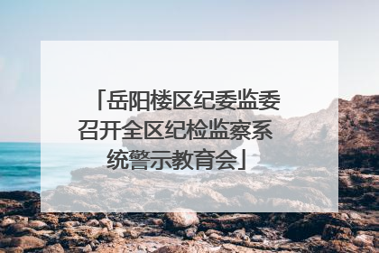 岳阳楼区纪委监委召开全区纪检监察系统警示教育会
