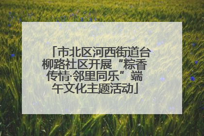 市北区河西街道台柳路社区开展“粽香传情·邻里同乐”端午文化主题活动