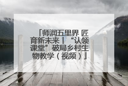 师润五里界 匠育新未来丨“认领课堂”破局乡村生物教学（视频）