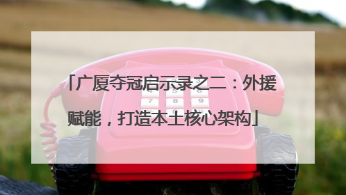 广厦夺冠启示录之二：外援赋能，打造本土核心架构