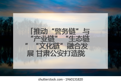推动“警务链”与“产业链”“生态链”“文化链”融合发展 甘肃公安打造陇原旅游警务品牌