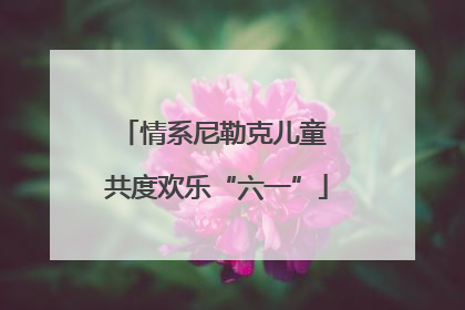 情系尼勒克儿童 共度欢乐“六一”