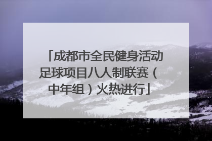 成都市全民健身活动足球项目八人制联赛（中年组）火热进行