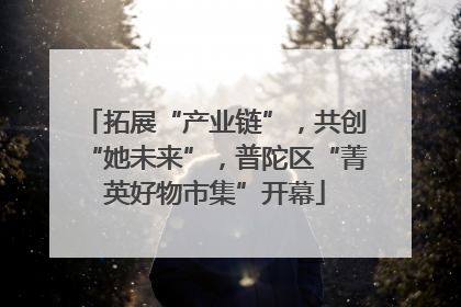 拓展“产业链”，共创“她未来”，普陀区“菁英好物市集”开幕