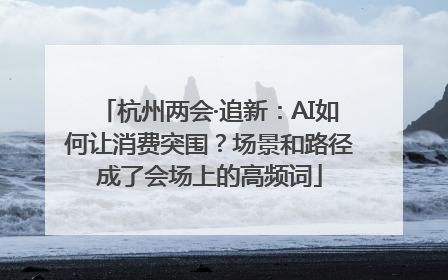 杭州两会·追新：AI如何让消费突围？场景和路径成了会场上的高频词