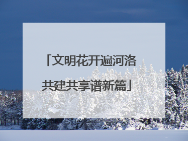 文明花开遍河洛 共建共享谱新篇
