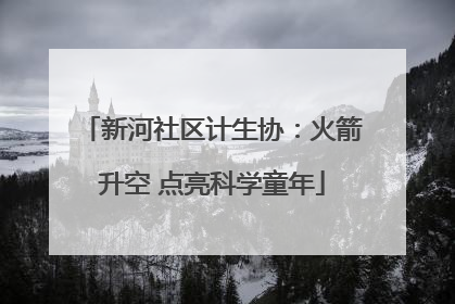 新河社区计生协：火箭升空 点亮科学童年