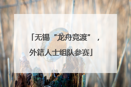无锡“龙舟竞渡”，外籍人士组队参赛