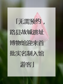 无需预约，路县故城遗址博物馆迎来首批实名制入馆游客