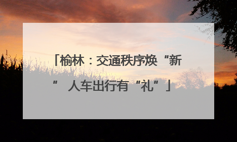 榆林：交通秩序焕“新” 人车出行有“礼”