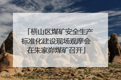 横山区煤矿安全生产标准化建设现场观摩会在朱家峁煤矿召开