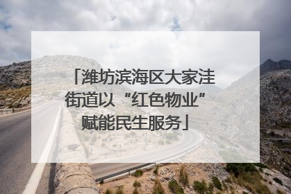 潍坊滨海区大家洼街道以“红色物业”赋能民生服务