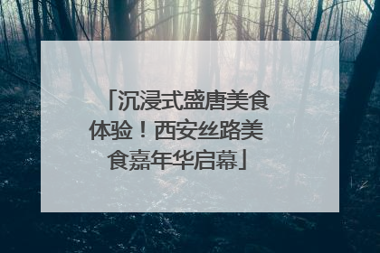 沉浸式盛唐美食体验！西安丝路美食嘉年华启幕