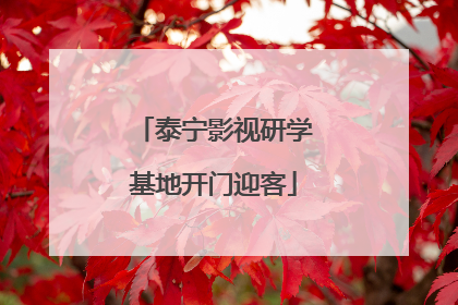 泰宁影视研学基地开门迎客