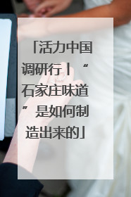 活力中国调研行丨“石家庄味道”是如何制造出来的