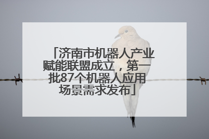 济南市机器人产业赋能联盟成立，第一批87个机器人应用场景需求发布