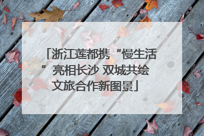 浙江莲都携“慢生活”亮相长沙 双城共绘文旅合作新图景