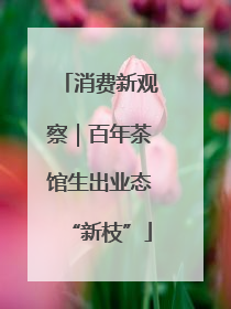 消费新观察｜百年茶馆生出业态“新枝”