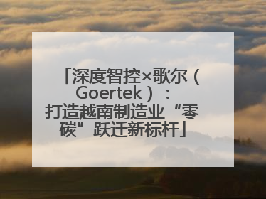 深度智控×歌尔（Goertek）：打造越南制造业“零碳”跃迁新标杆