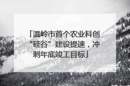 温岭市首个农业科创“硅谷”建设提速，冲刺年底竣工目标