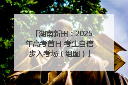 湖南新田：2025年高考首日 考生自信步入考场（组图）
