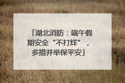 湖北消防：端午假期安全“不打烊”，多措并举保平安