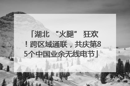 湖北 “火腿” 狂欢！跨区域通联，共庆第85个中国业余无线电节