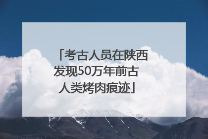 考古人员在陕西发现50万年前古人类烤肉痕迹