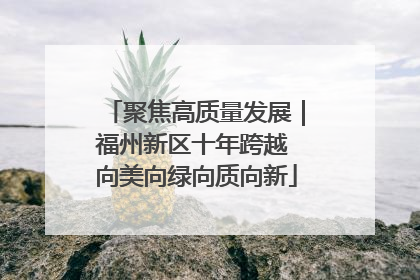 聚焦高质量发展｜福州新区十年跨越 向美向绿向质向新