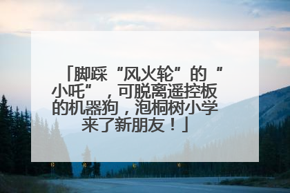 脚踩“风火轮”的“小吒”，可脱离遥控板的机器狗，泡桐树小学来了新朋友！
