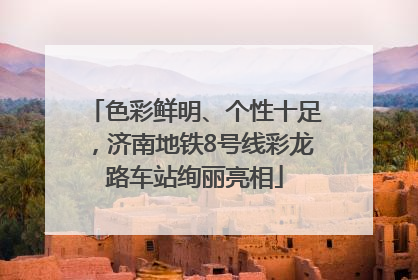 色彩鲜明、个性十足，济南地铁8号线彩龙路车站绚丽亮相
