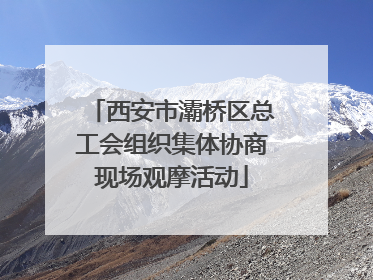 西安市灞桥区总工会组织集体协商现场观摩活动