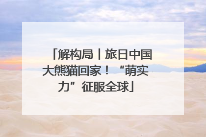 解构局丨旅日中国大熊猫回家！“萌实力”征服全球