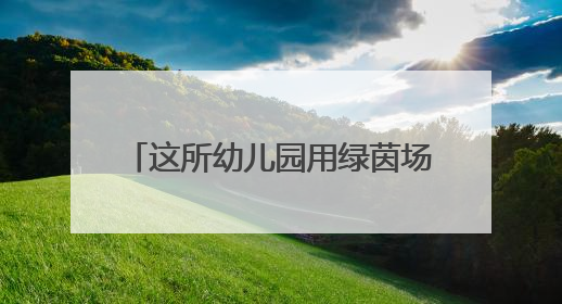 这所幼儿园用绿茵场“破题”幼小衔接
