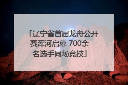 辽宁省首届龙舟公开赛浑河启幕 700余名选手同场竞技