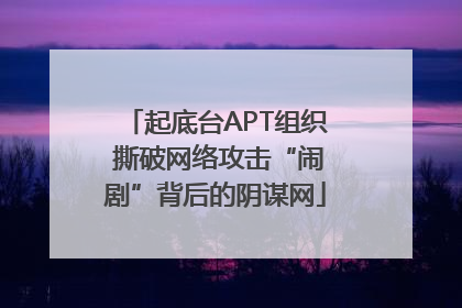 起底台APT组织 撕破网络攻击“闹剧”背后的阴谋网