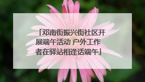 邓南街振兴街社区开展端午活动 户外工作者在驿站相逢话端午