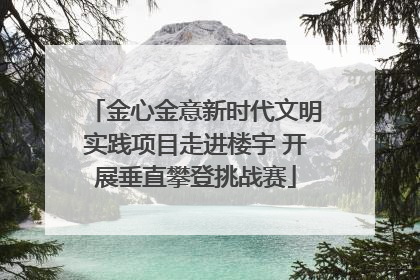 金心金意新时代文明实践项目走进楼宇 开展垂直攀登挑战赛