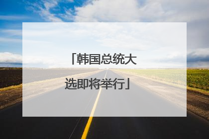 韩国总统大选即将举行