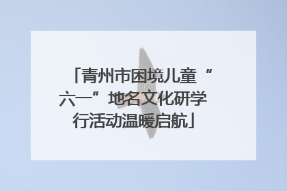 青州市困境儿童“六一”地名文化研学行活动温暖启航