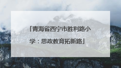 青海省西宁市胜利路小学：思政教育拓新路