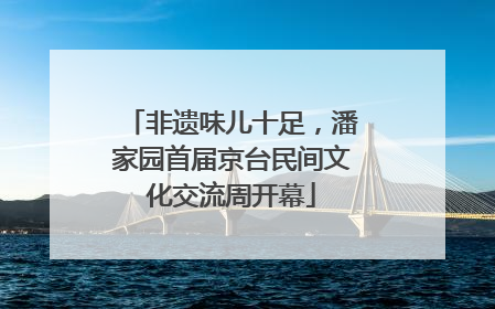 非遗味儿十足，潘家园首届京台民间文化交流周开幕