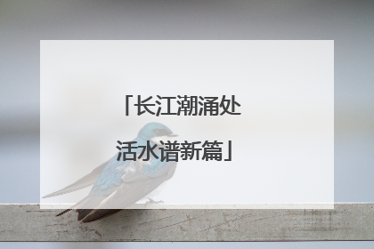长江潮涌处 活水谱新篇