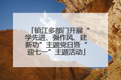 镇江多部门开展“学先进、强作风、建新功”主题党日暨“迎七一”主题活动
