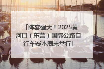 阵容强大！2025黄河口（东营）国际公路自行车赛本周末举行